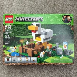 Lego Minecraft The Chicken Coop 21140 retired NEW factory sealed 198 pieces